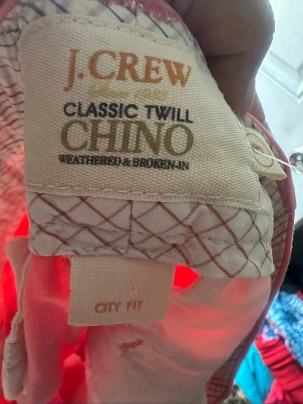 J.Crew Pink Chino Shorts City Fit Low Rise Cotton Twill Women’s Size 6